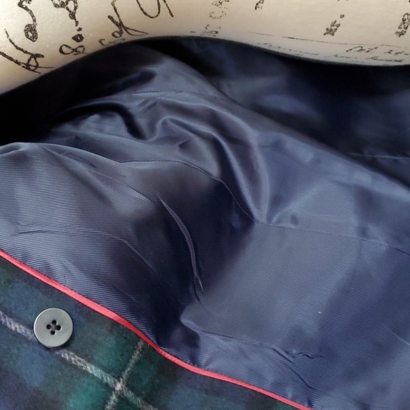 Talbots blue and green plaid blazer - Picture 7 of 12